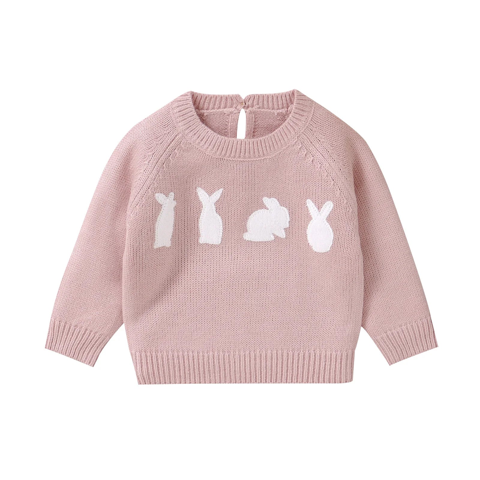 Knitted Baby Bunny Sweater – Warm Long Sleeve Pullover (6-36M)    Mimou Babywear