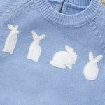 Knitted Baby Bunny Sweater – Warm Long Sleeve Pullover (6-36M)    Mimou Babywear
