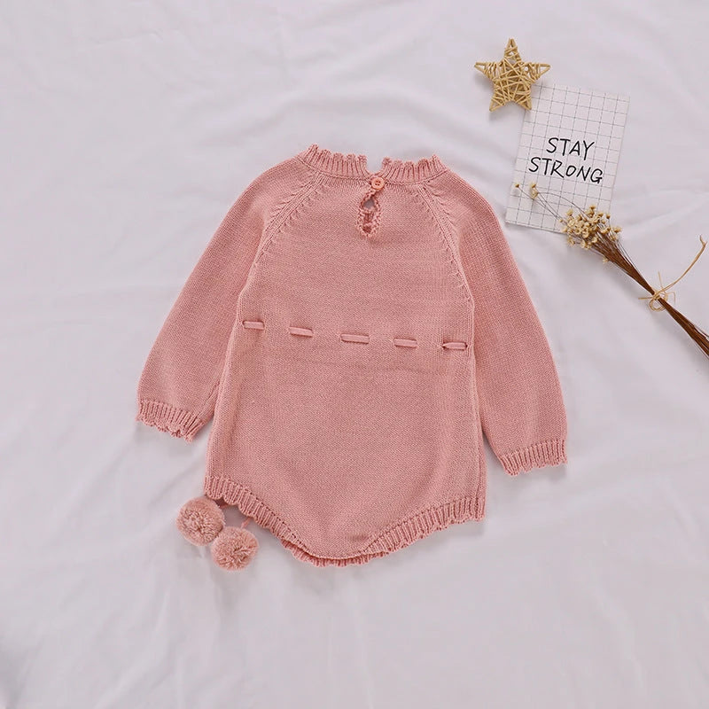 Knitted Princess Romper (3-24M)    Mimou Babywear