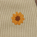 Knitted Sleeveless Baby Romper – Floral One-Piece (3-24M)    Mimou Babywear