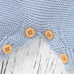 Knitted Sleeveless Baby Romper – Soft Cotton One-Piece (3-24M)    Mimou Babywear