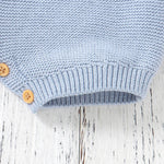 Knitted Sleeveless Baby Romper – Soft Cotton One-Piece (3-24M)    Mimou Babywear