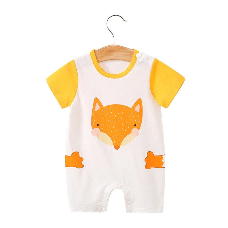 Lightweight Cartoon Summer Romper (0-18M)   2281 fox / 90cm Mimou Babywear