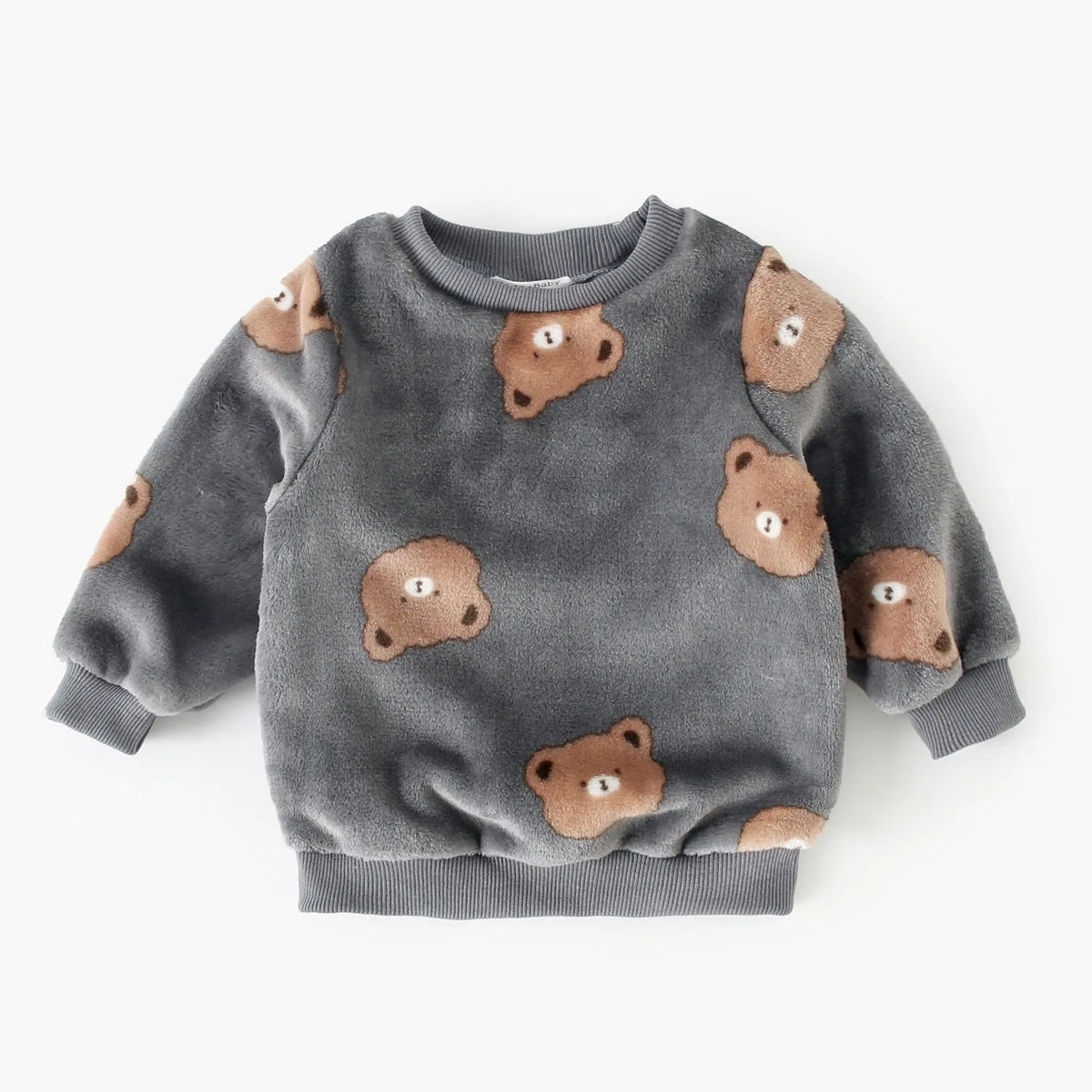 Little Bear Winter Warm 2-Piece Set – Long-Sleeve Top & Trousers for Kids   Grey / 2-3T Mimou Babywear