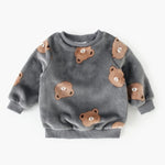 Little Bear Winter Warm 2-Piece Set – Long-Sleeve Top & Trousers for Kids   Grey / 2-3T Mimou Babywear