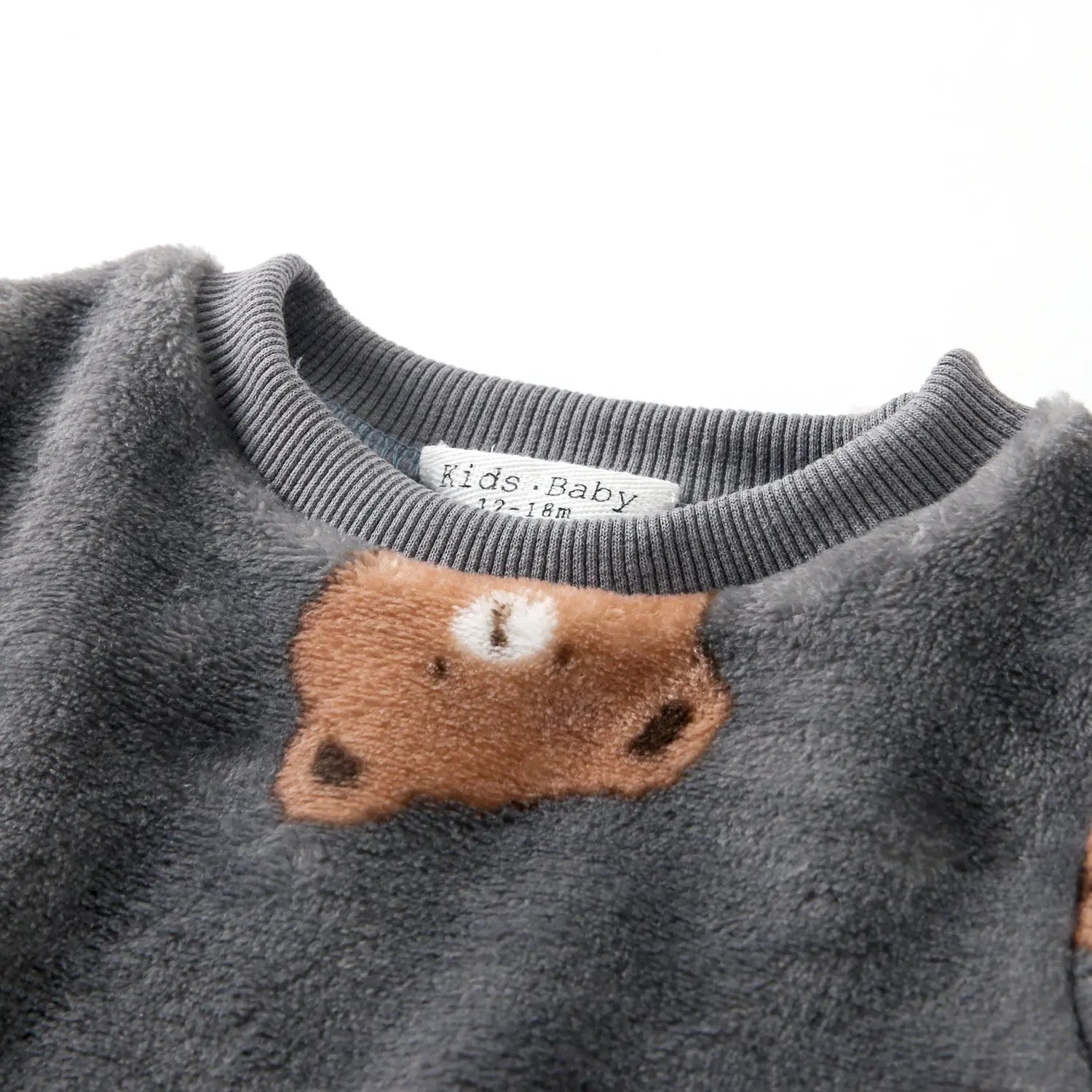 Little Bear Winter Warm 2-Piece Set – Long-Sleeve Top & Trousers for Kids    Mimou Babywear