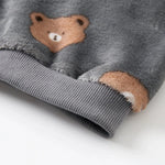 Little Bear Winter Warm 2-Piece Set – Long-Sleeve Top & Trousers for Kids    Mimou Babywear