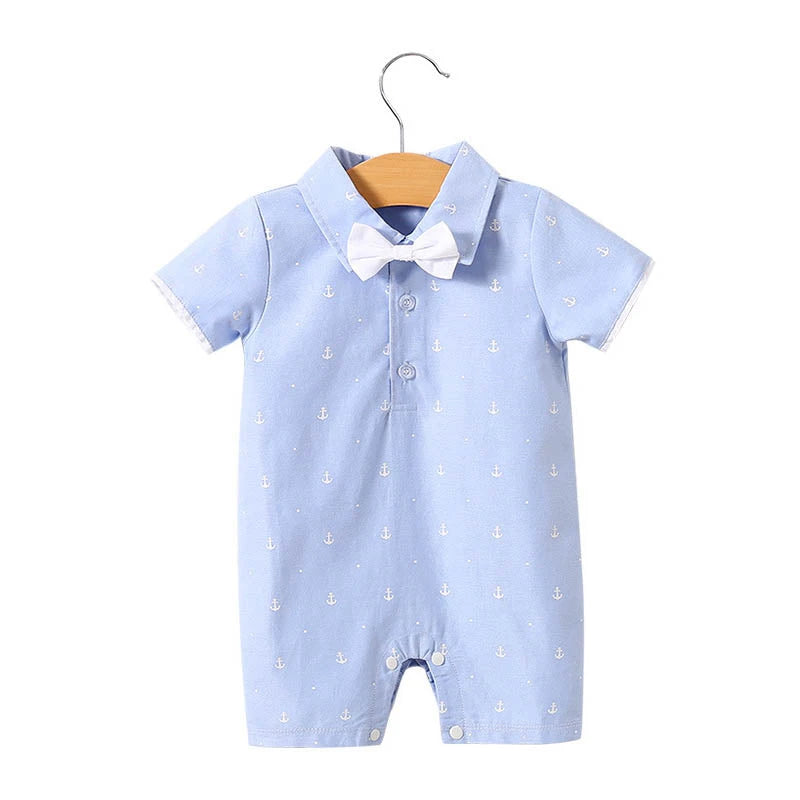 Little Gentleman Summer Bodysuit (0-24M)   1954 anchor / 90cm Mimou Babywear