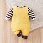 Long Sleeve Cotton Baby Cow Romper Outfit (0–18M)    Mimou Babywear