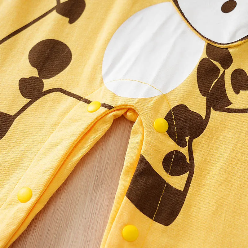 Long Sleeve Cotton Baby Cow Romper Outfit (0–18M)    Mimou Babywear