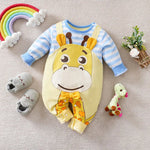 Long Sleeve Cotton Baby Deer Romper with Layered Look (0–18M)    Mimou Babywear