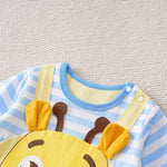 Long Sleeve Cotton Baby Deer Romper with Layered Look (0–18M)    Mimou Babywear