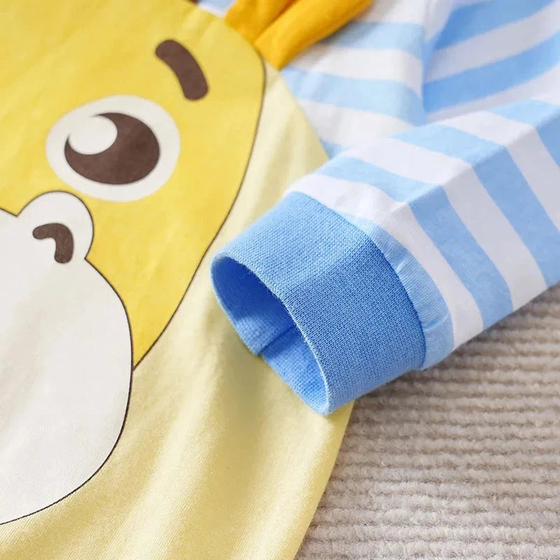 Long Sleeve Cotton Baby Deer Romper with Layered Look (0–18M)    Mimou Babywear