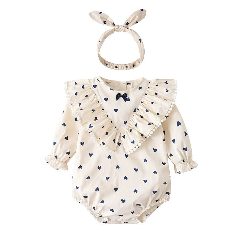 "Love" Print Pullover Onesie (0-24M)   White / 18-24M Mimou Babywear