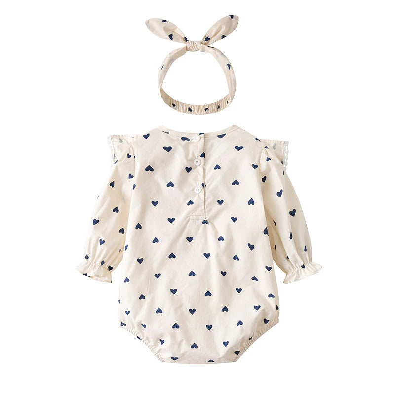 "Love" Print Pullover Onesie (0-24M)    Mimou Babywear
