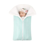 Multifunctional Knitted Baby Sleeping Bag – Convertible Velvet-Lined Stroller Blanket    Mimou Babywear