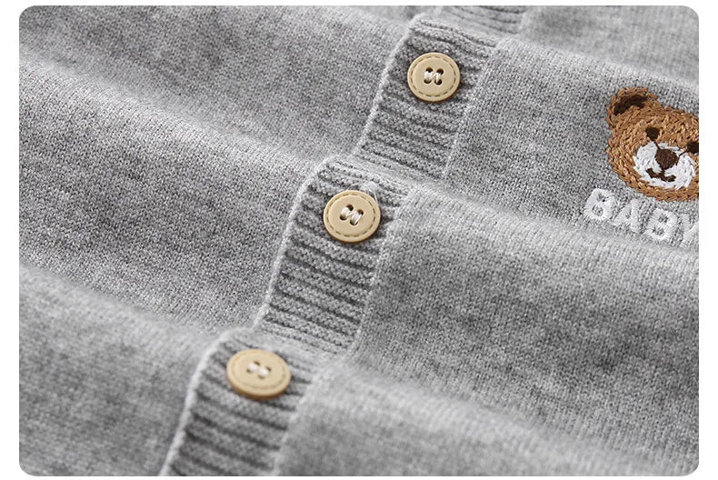 Newborn Autumn Cotton Jumpsuit with Hat – Soft 2-Piece Set for Baby Boys & Girls    Mimou Babywear