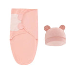 Newborn Swaddle & Hat Set (0-3M)   pink / 50*73cm Mimou Babywear