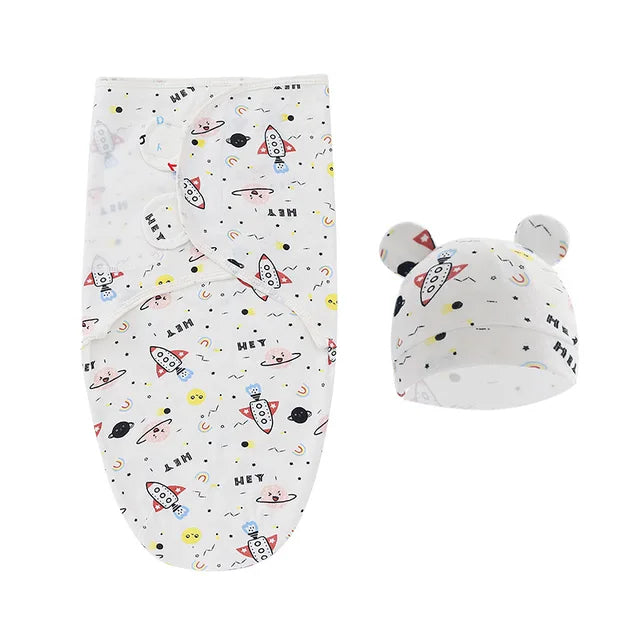 Newborn swaddling clothes scarves baby carriers babies wrapped in the delivery room baby kicks baby sleeping bags hats   space / 50*73cm Mimou Babywear