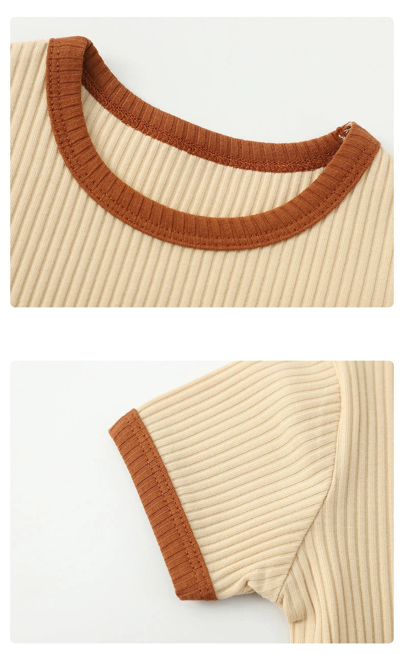 Nordic Style Cotton Bodysuit (0-24M)    Mimou Babywear