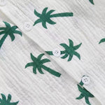 Palm Print Summer Baby Set – Button Shirt & Elastic Shorts (2-Piece - 6-36M)    Mimou Babywear