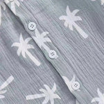 Palm Print Summer Baby Set – Button Shirt & Elastic Shorts (2-Piece - 6-36M)    Mimou Babywear