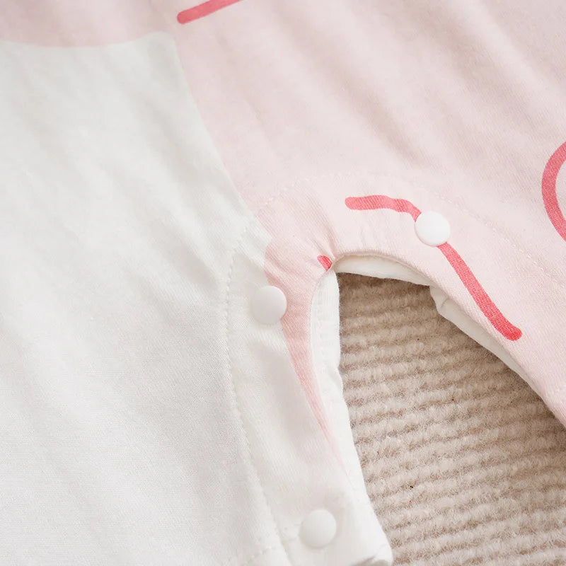 Pink Elephant Baby Romper – Soft Cotton Short Sleeve Bodysuit for Newborn Girls (3–24M)    Mimou Babywear