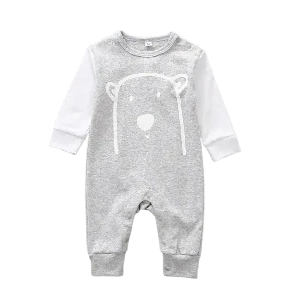 Playful Animal Print Bodysuit (0-24 Months)   White / 18-24M Mimou Babywear