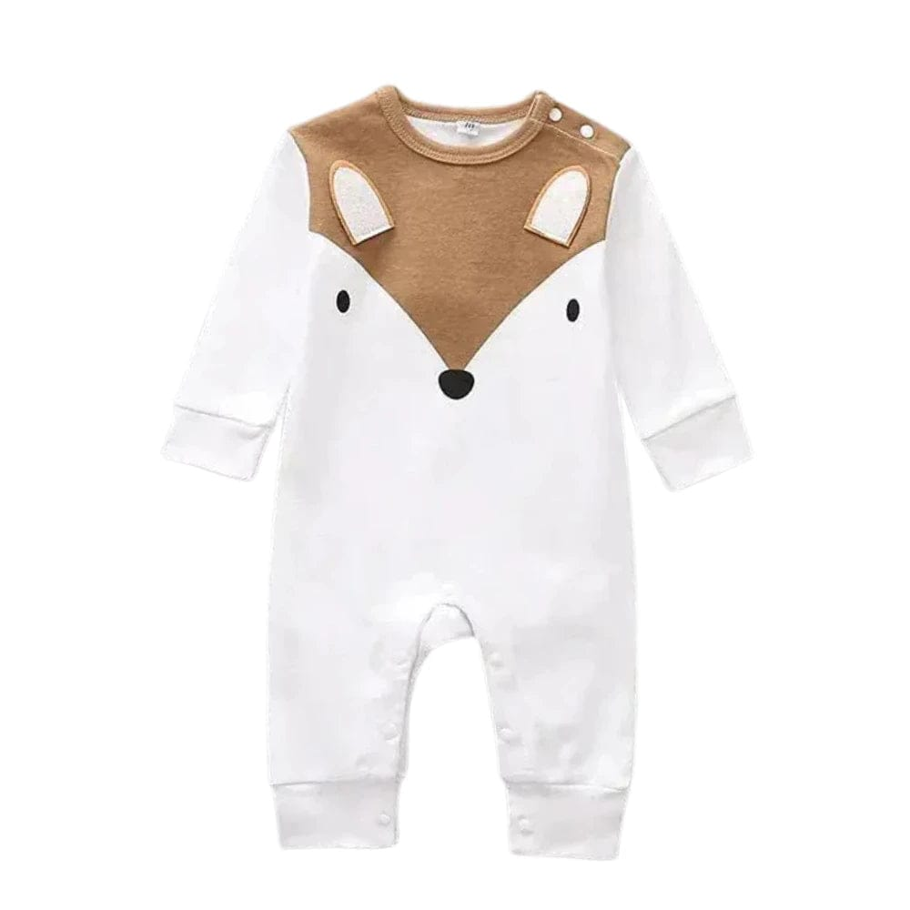 Playful Animal Print Bodysuit (0-24 Months)   Grey / 18-24M Mimou Babywear