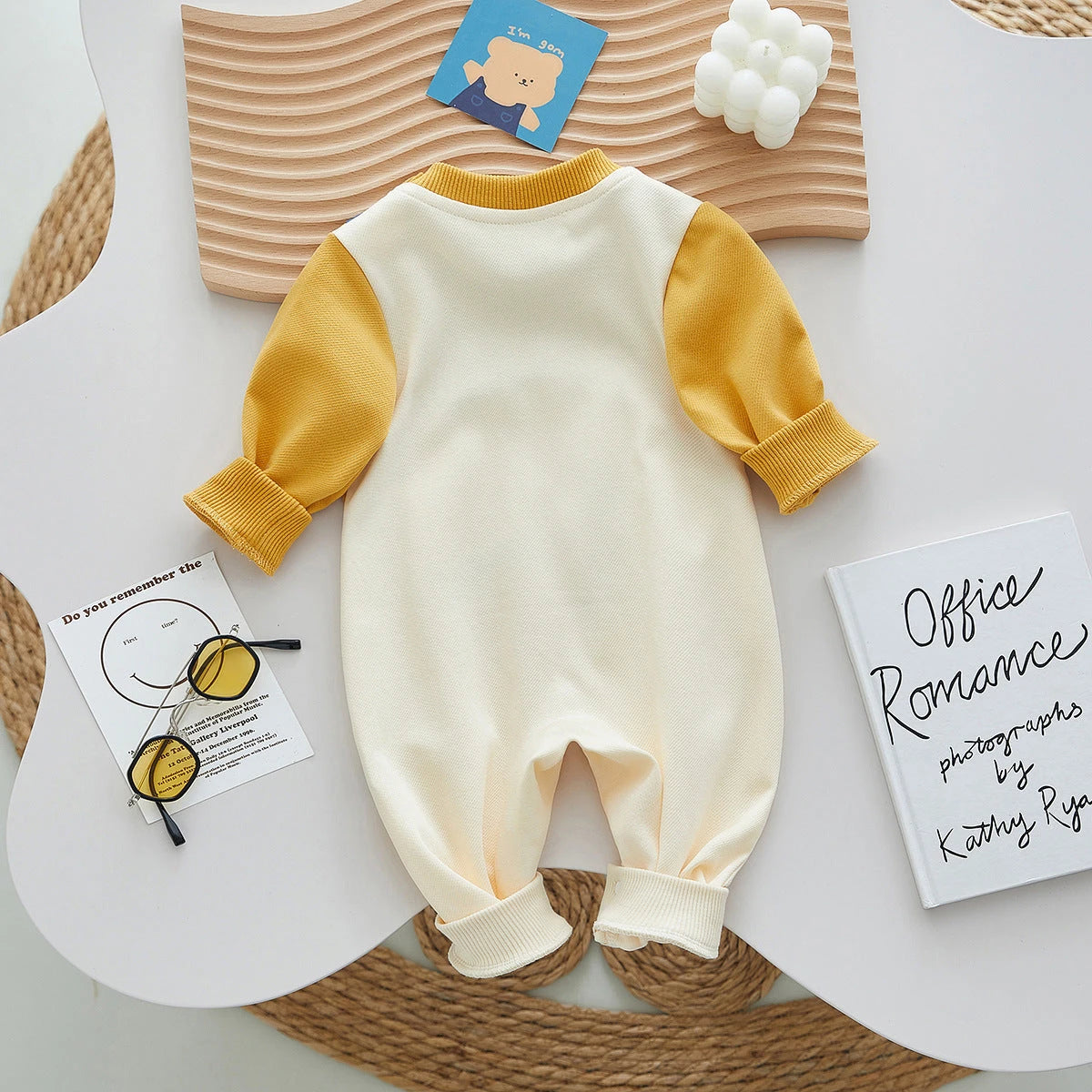Playful Dino Cotton Romper (0-18M)    Mimou Babywear