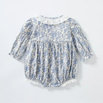 Purple Floral Lace Romper (3-18M)    Mimou Babywear