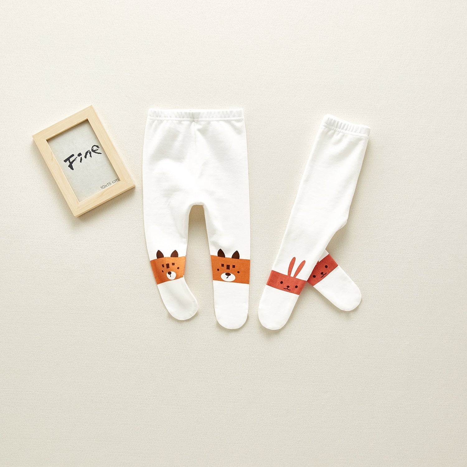Rabbit & Bear Cotton Leggings (6M-3Y)    Mimou Babywear
