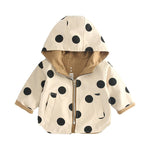 Reversible Cotton Windbreaker – Baby & Toddler Hooded Trench Coat    Mimou Babywear