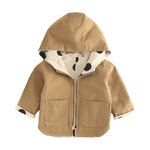 Reversible Cotton Windbreaker – Baby & Toddler Hooded Trench Coat    Mimou Babywear
