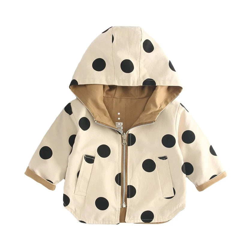 Reversible Hooded Windbreaker (9M-3Y)   wear on both side / 110 Mimou Babywear