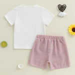 Little Sailor Summer Set – Embroidered Tee & Navy Shorts (12–36M)    Mimou Babywear