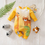Feel So Good Safari Romper – Long Sleeve Cotton Jumpsuit (0–18M)    Mimou Babywear