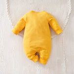 Feel So Good Safari Romper – Long Sleeve Cotton Jumpsuit (0–18M)    Mimou Babywear