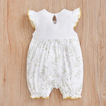 Safari Friends Baby Romper – Soft Cotton Sleeveless Outfit (0–18M)    Mimou Babywear