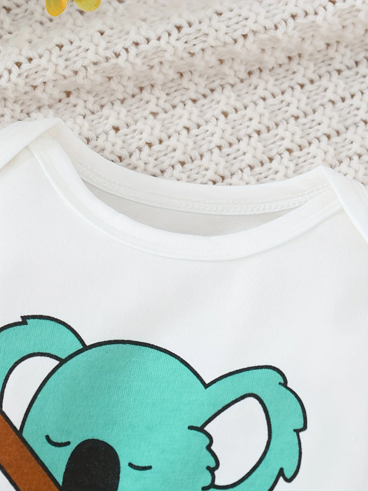 Little Koala 3-Piece Set – Long Sleeve Bodysuit, Trousers & Hat (0–18M)    Mimou Babywear