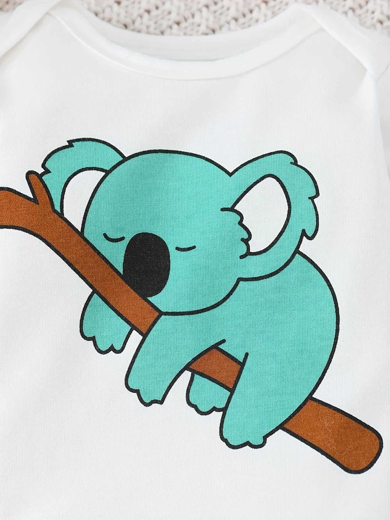 Little Koala 3-Piece Set – Long Sleeve Bodysuit, Trousers & Hat (0–18M)    Mimou Babywear
