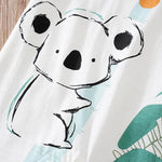 Koala & Coconut Palm Romper – Short Sleeve Unisex Bodysuit (0–18M)    Mimou Babywear