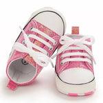Shimmer Canvas Baby Sneakers – First Walkers (0-18M)    Mimou Babywear
