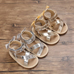Soft Bottom Bow Sandals (0-18M)    Mimou Babywear
