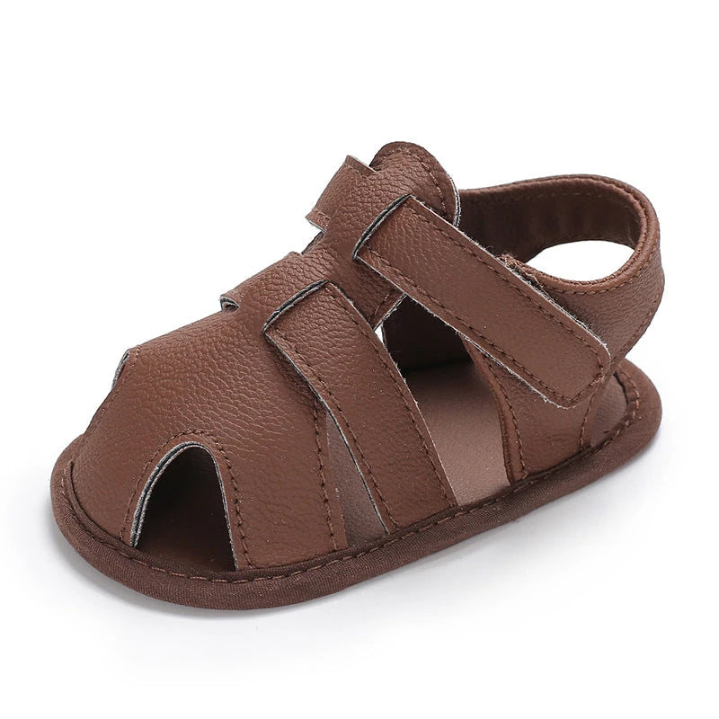 Soft Cotton Non-Slip Sandals (0-12M)    Mimou Babywear