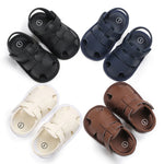 Soft Cotton Non-Slip Sandals (0-12M)    Mimou Babywear