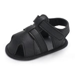 Soft Cotton Non-Slip Sandals (0-12M)   Black / 13CM Mimou Babywear