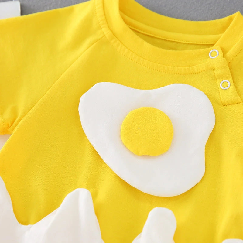 Sunny Yellow Summer Romper (0-18M)    Mimou Babywear