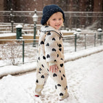 Sweetheart Cotton Winter Romper (0-36M)    Mimou Babywear