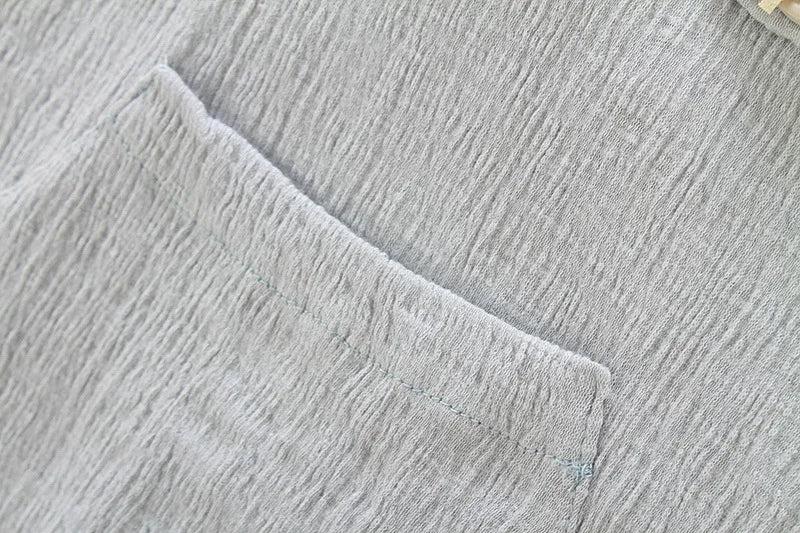 Textured Cotton Summer Romper (0-24M)    Mimou Babywear